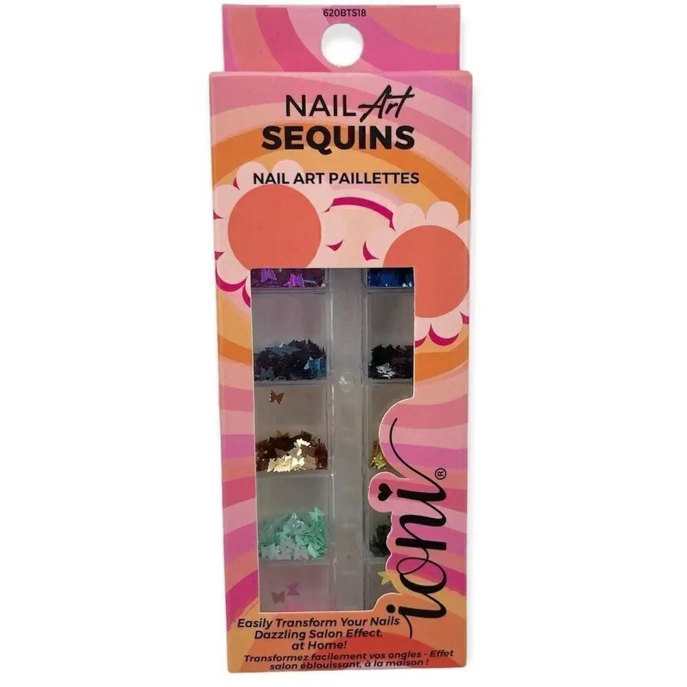 Ioni Multicolor Butterfly Attraction Nail Art Sequins